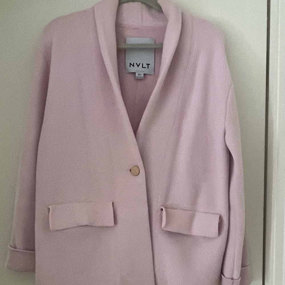 NVLT Pink Blazer Tailored Suit Jacket